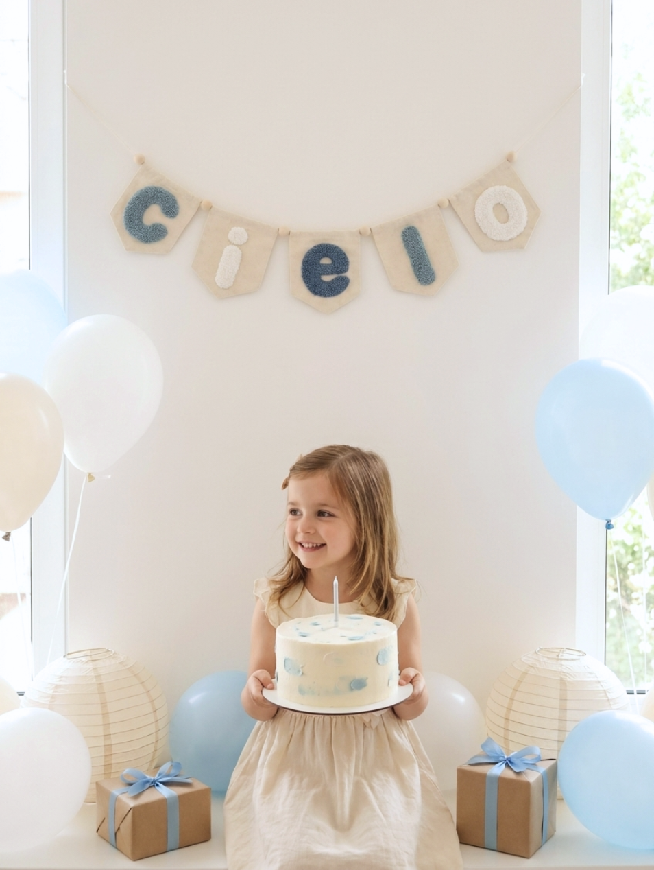 Banderín personalizado- Cielo estrellado