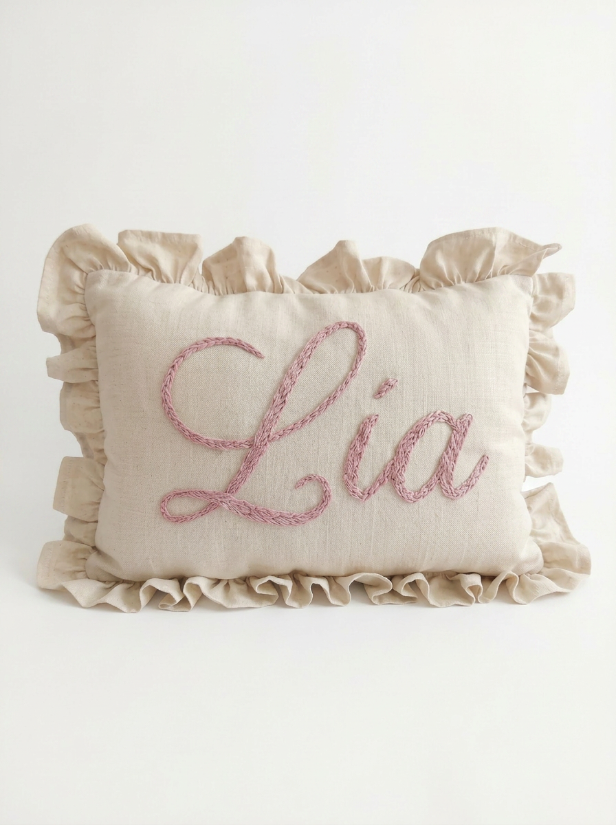 Set cojín y banderín personalizado Velo de ensueño